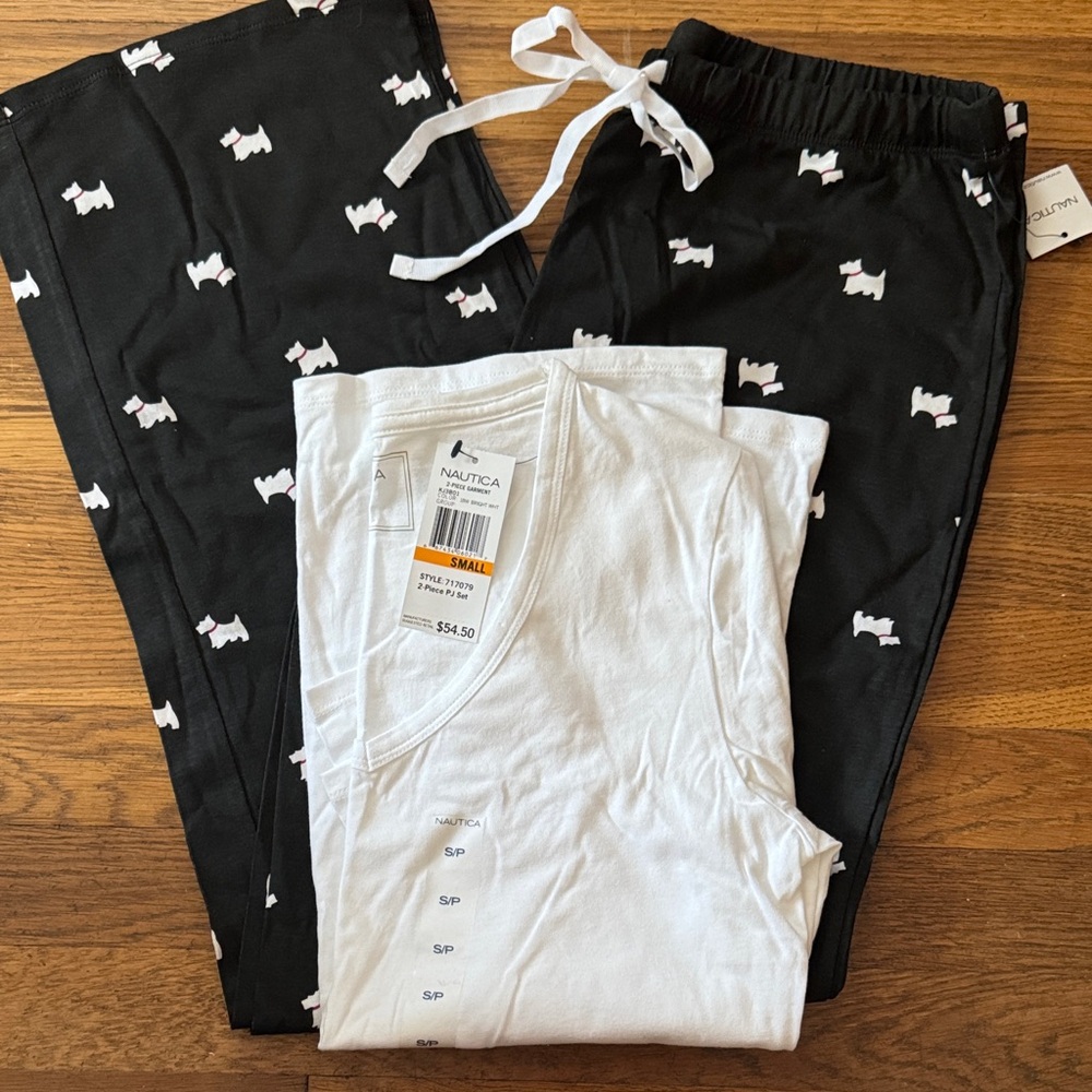 😴Nautica two-piece sleepwear set. Size S. NWT.